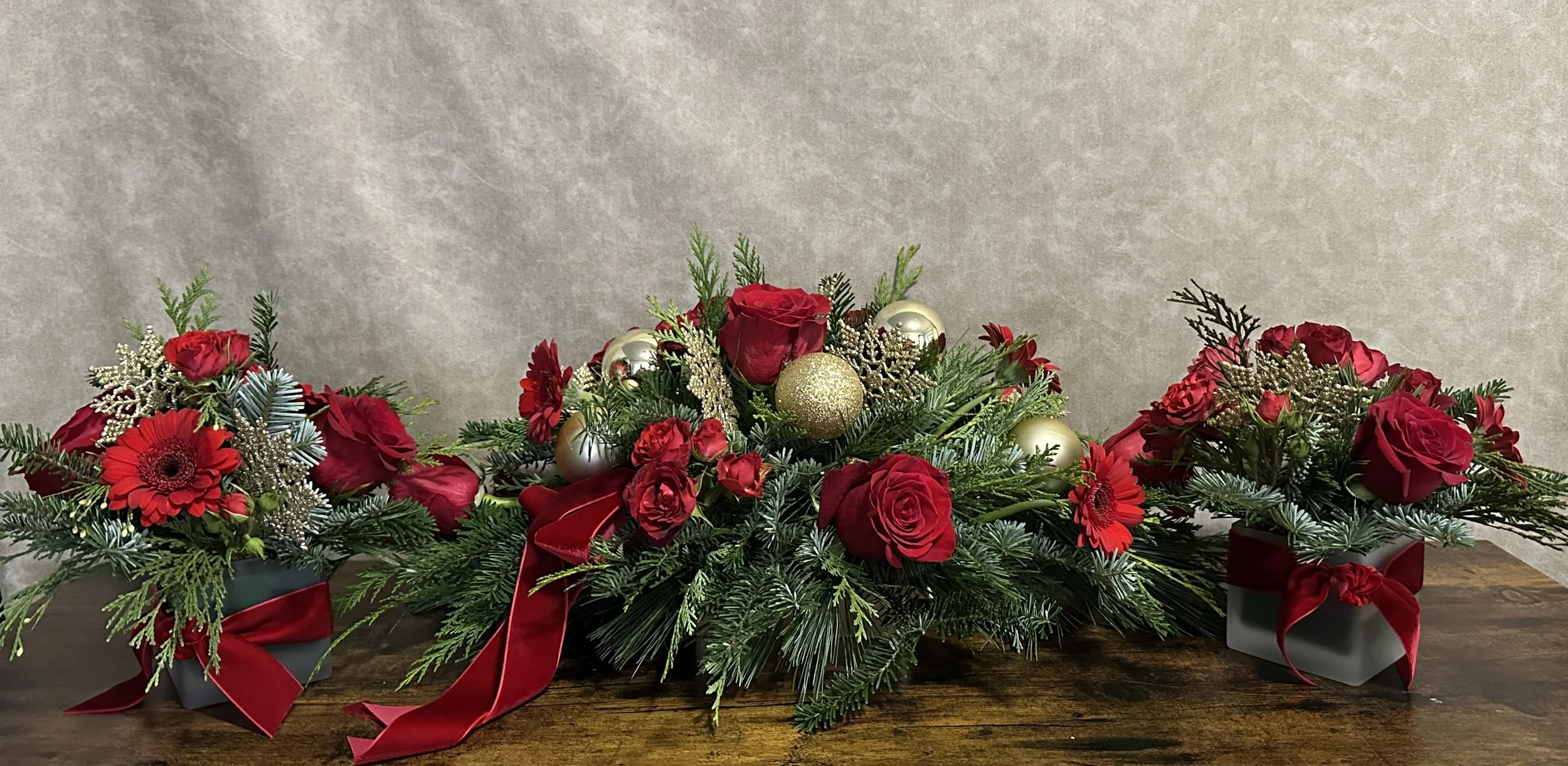 red and gold holiday arrangements - Rose of Sharon.jpg