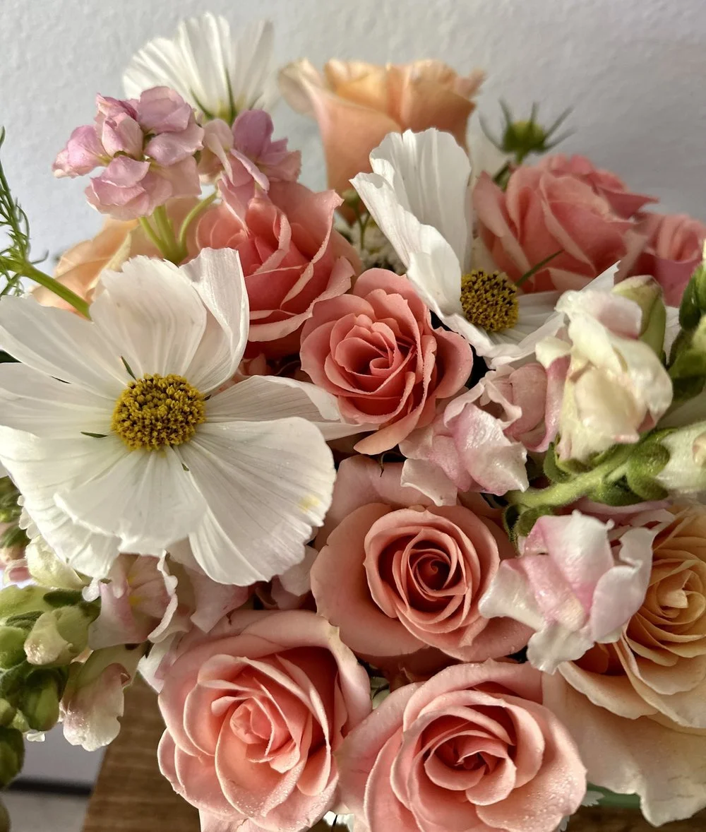 Closeup cosmos and spray roses.jpg