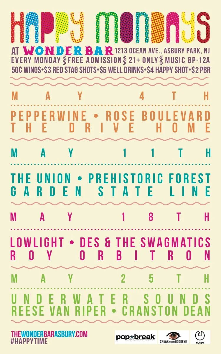 MON. MAY 18th @ Wonder Bar - Asbury Park, NJ with Lowlight - Des & the Swagmatics Facebook