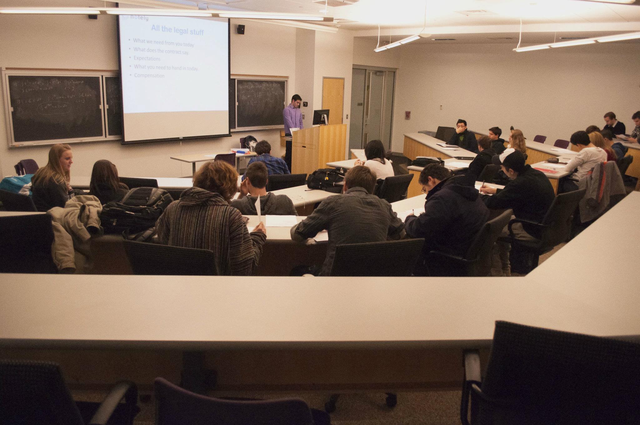 Our first employee meeting of the Spring Semester