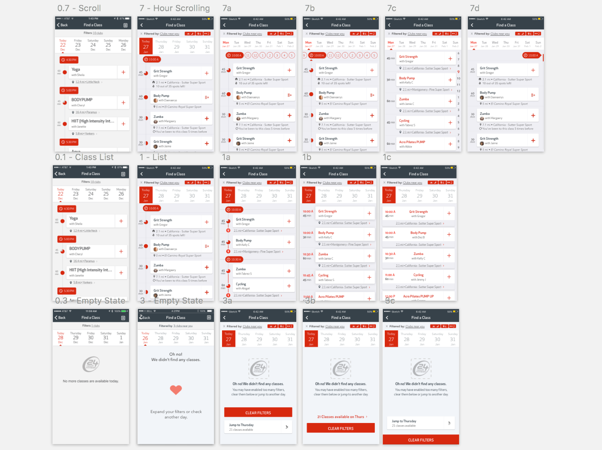 Explorations on the different components of find a class 2.0