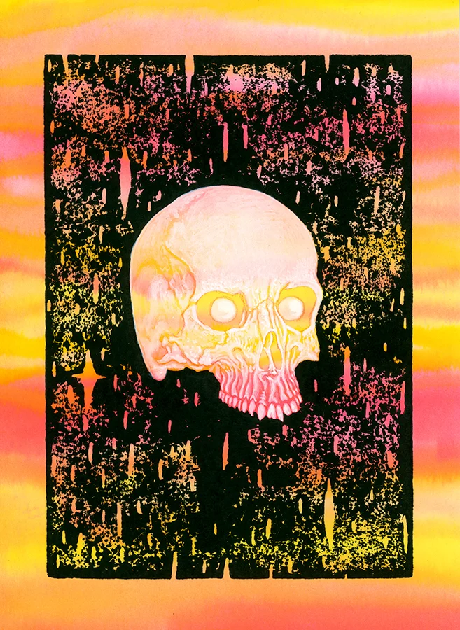 Negative Space Skull
