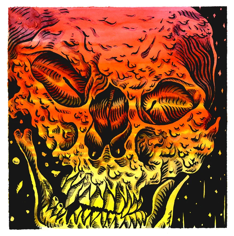 Psychedelic Mutant Space Skull