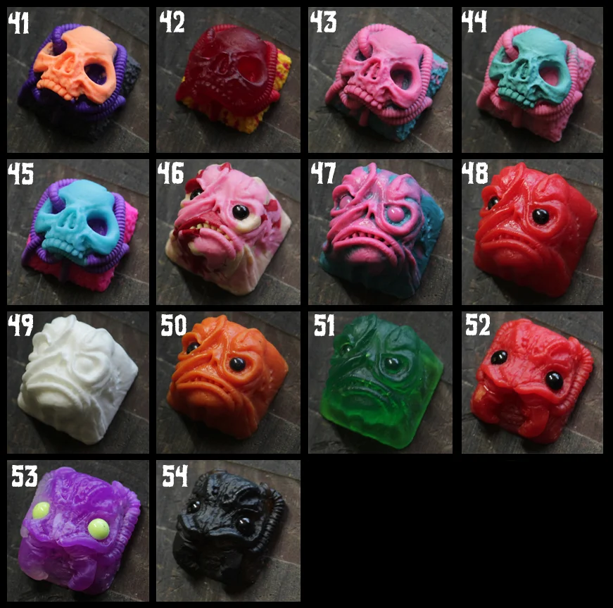 ESCAPED MISCREANTS: Failed experiments that managed to escape the lab!(Freebie giveaways. Totally Functional Keycaps but have cosmetic issues I was unhappy with)