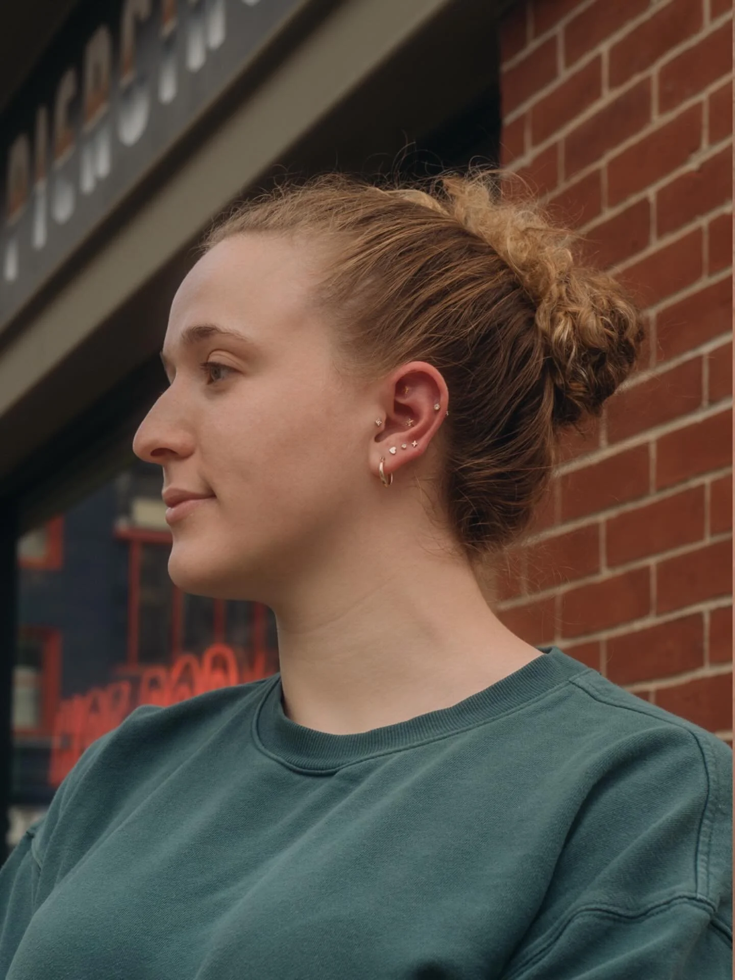 ACROSS
 
CREATION
 
and over time🪐
 
 
Showing off this dreamy, celestial ear worked on by Max for Jess, with a new faux rook and fourth lobe featuring the cutest ends by @tetherjewelry and @emberbodyjewelry 🌠Thank you for your trust always Jess✨

