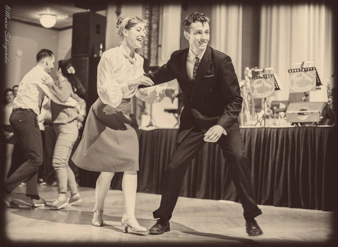Simon & me competing at Lubljana Sweet Swing Festival