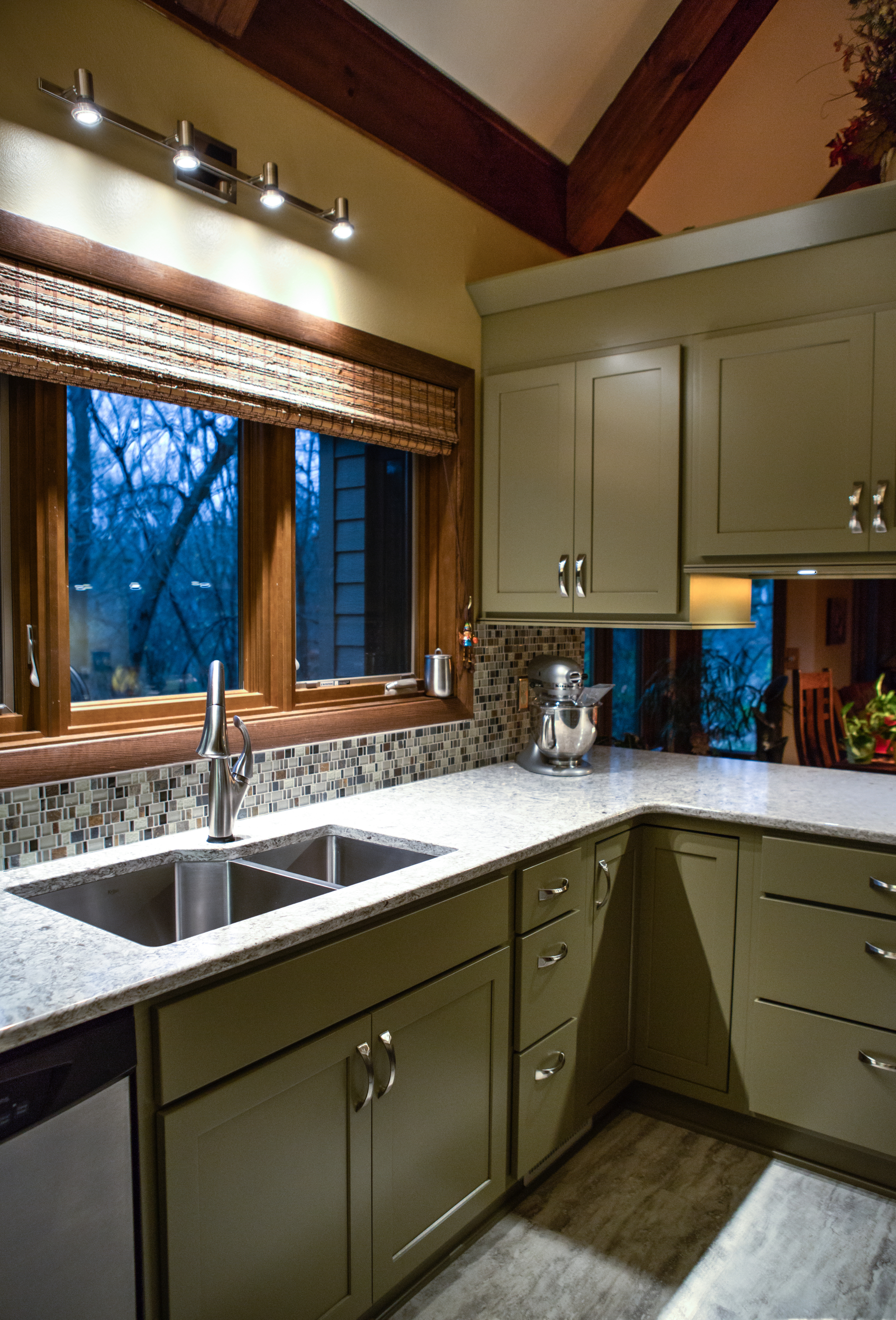 Bold Green Kitchen