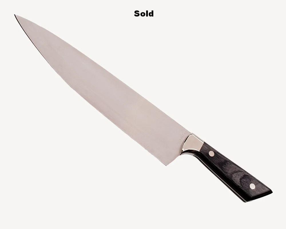 BLACK DYMONDWOOD CHEF KNIFE (SOLD)