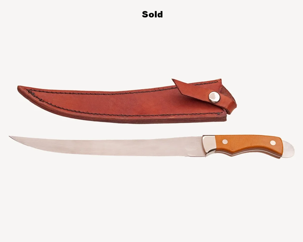CANVAS MICARTA FILLET KNIFE (SOLD)