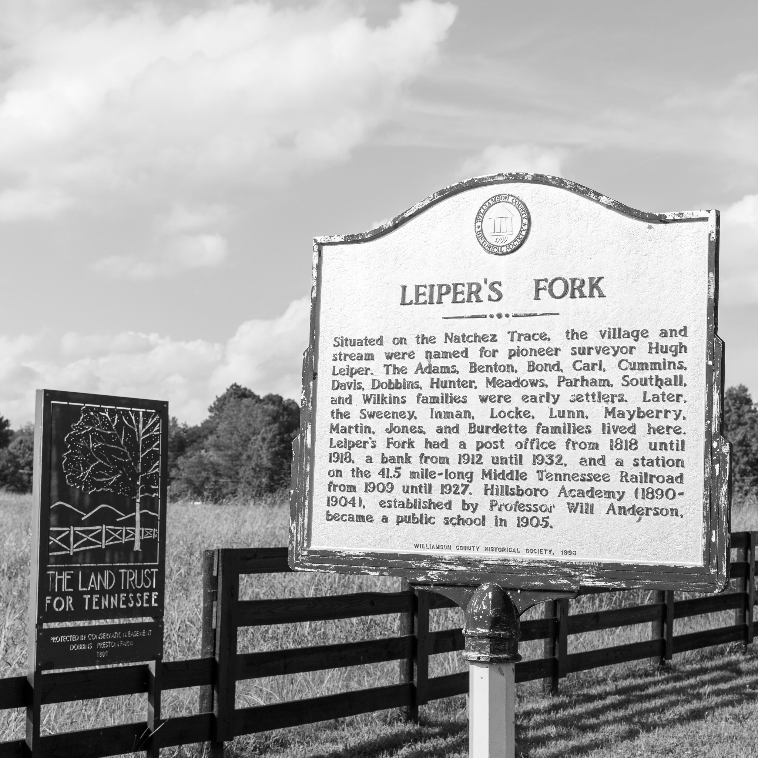 Leiper's Fork Historic Marker Canvas Prints