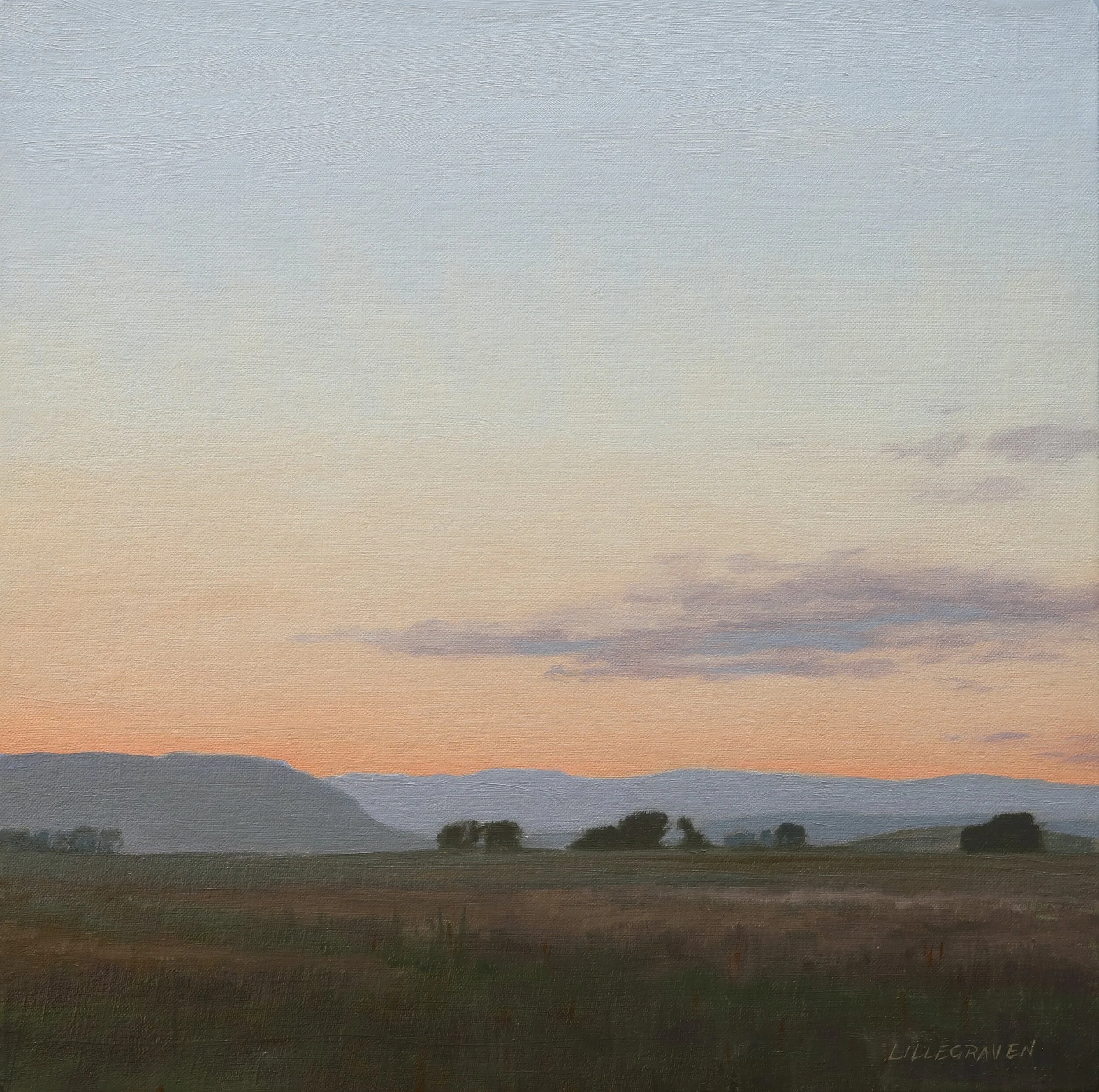 Western Skies 10 (2021) Oil on linen on panel 12" x 12" $1600