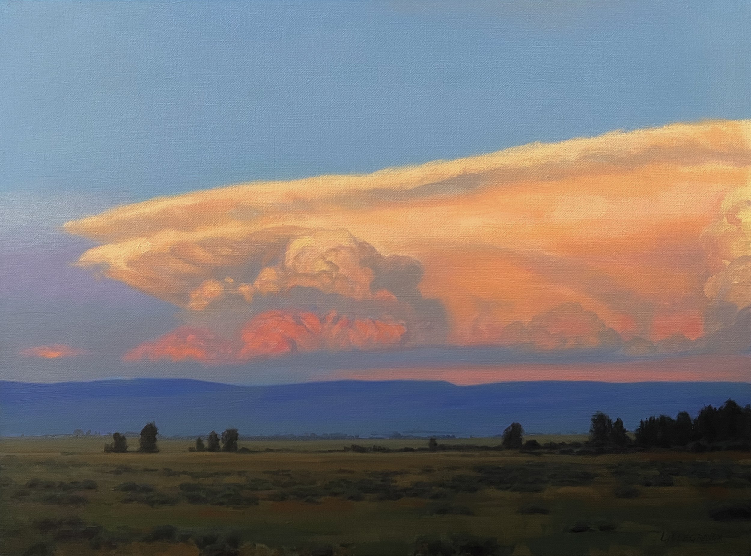 Beyond the Mountains (2023) Oil on linen 18" x 24" $4500