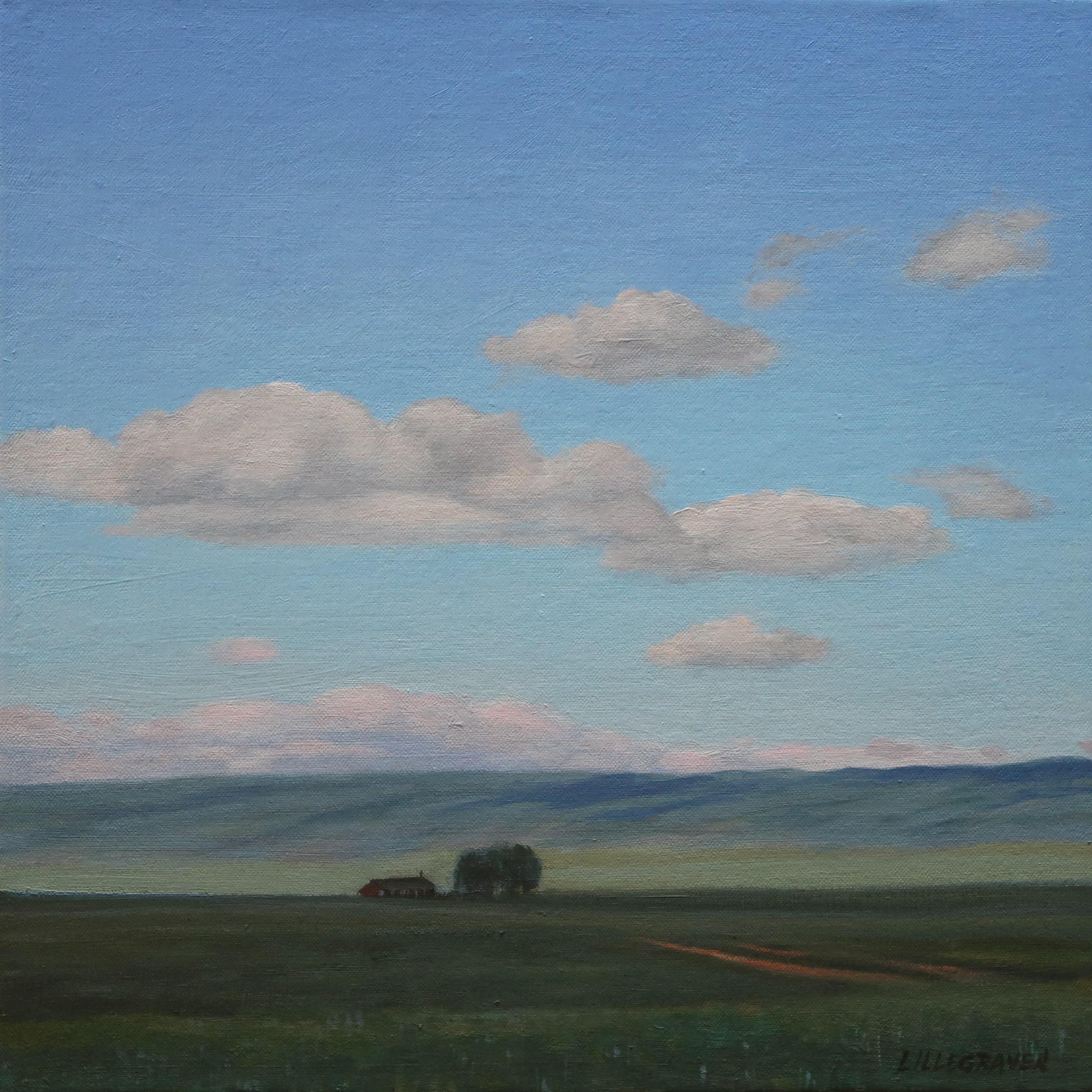 Western Skies 34 (2023) Oil on linen on panel 12" x 12" $1800