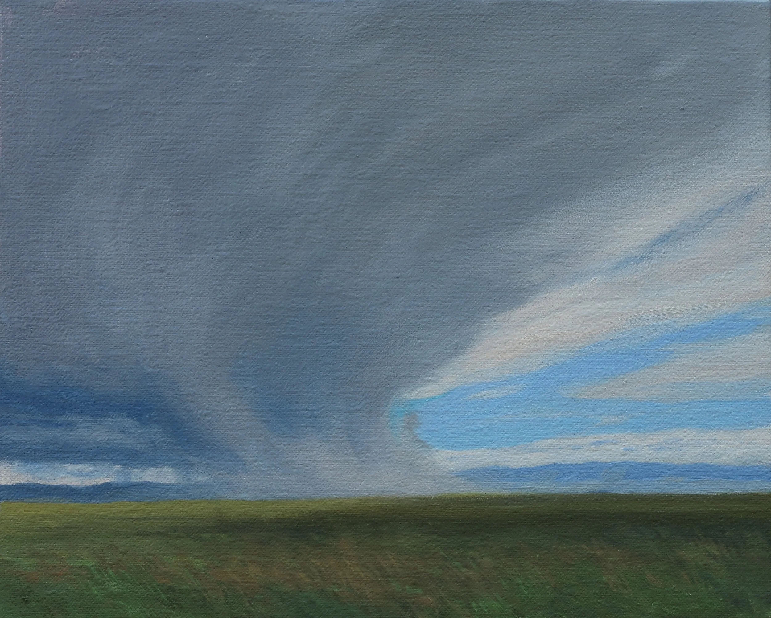 Downpour (2025) Oil on linen on panel 8" x 10" $900