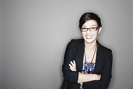 Tech Focused Event Professional - Looking sharp and creative. She's the kind of person that would bring fun to the job.