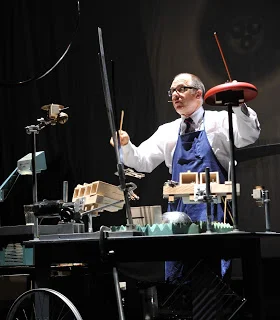 Steven Schick in performance (image courtesy of the Paul Dresher Ensemble)
