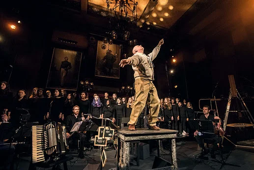 Aging Magician at New Victory Theater