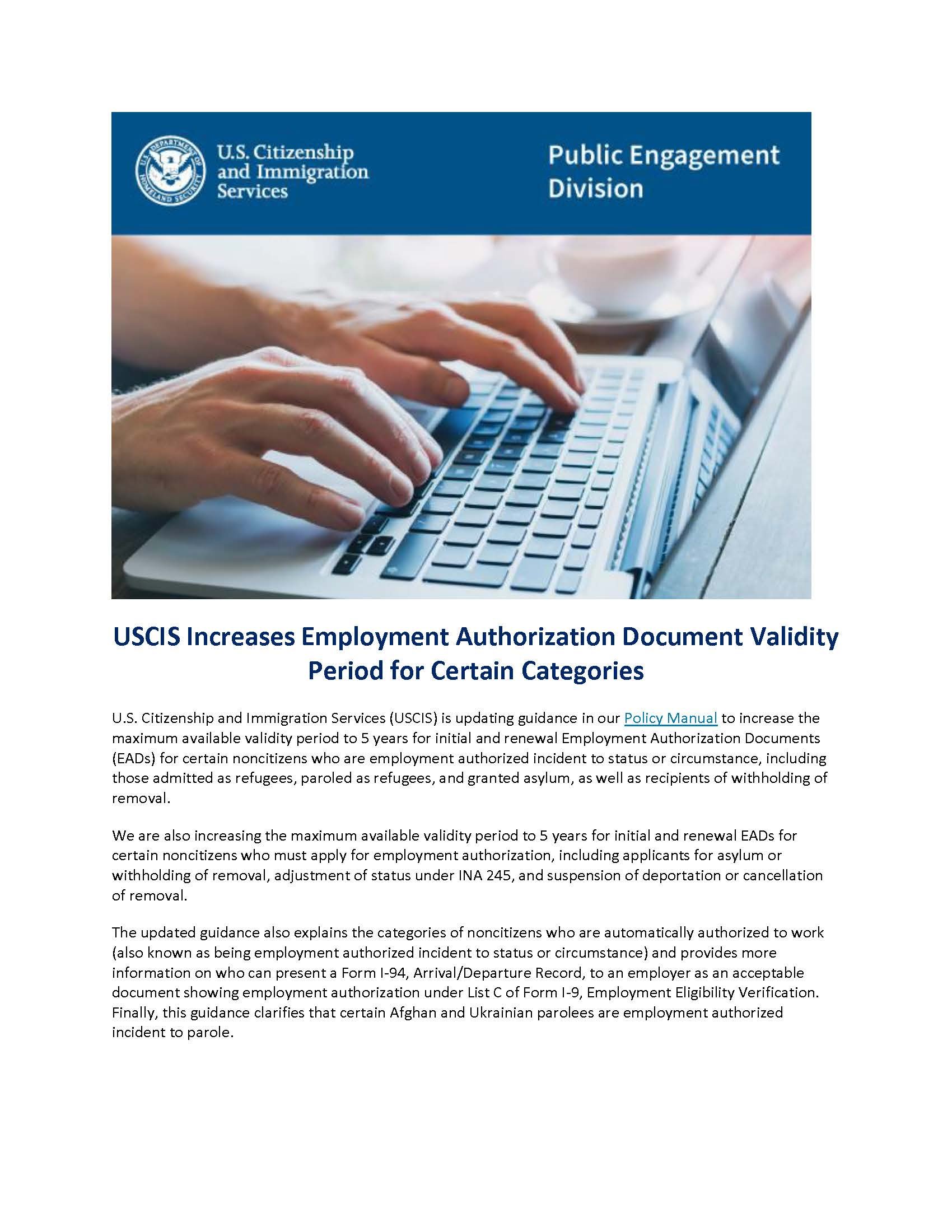 USCIS Increases Employment Authorization Document Validity Period for Certain Categories_Page_1.jpg