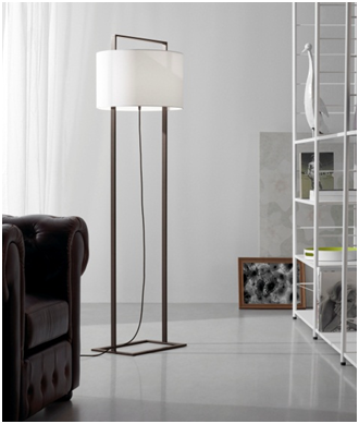 Talklight Spotlight On A Designer, Glass Shelf Floor Lamp Silver Threshold