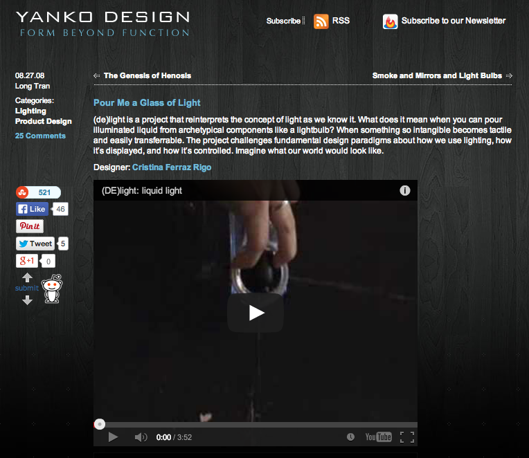 (DE)light in Yanko Design