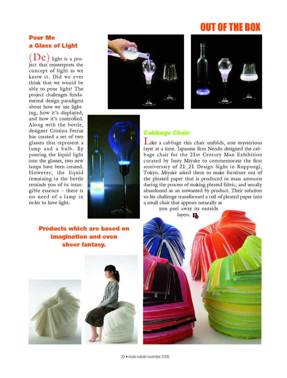 (DE)light in Inside Outside Magazine