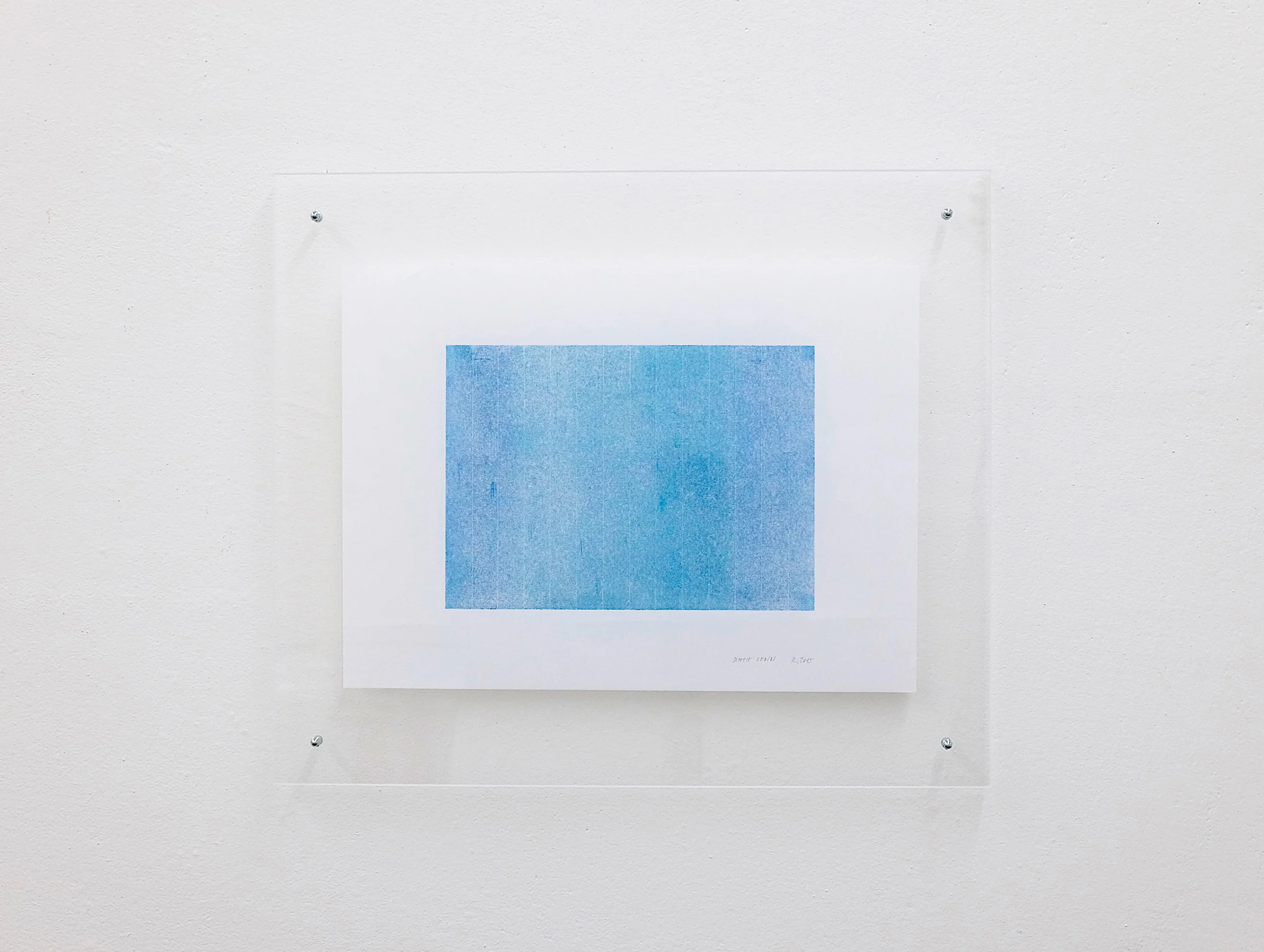 monotypie nr. 03/2015 - 15 x 21cm - öl auf japanpapier in acrylglasrahmen