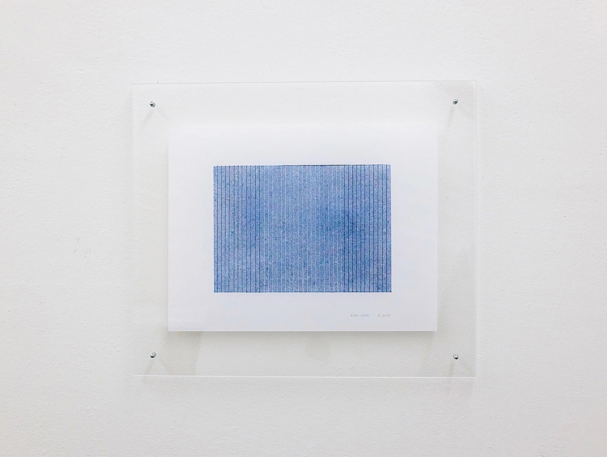 monotypie nr. 07/2015 - 15 x 21cm - öl auf japanpapier in acrylglasrahmen
