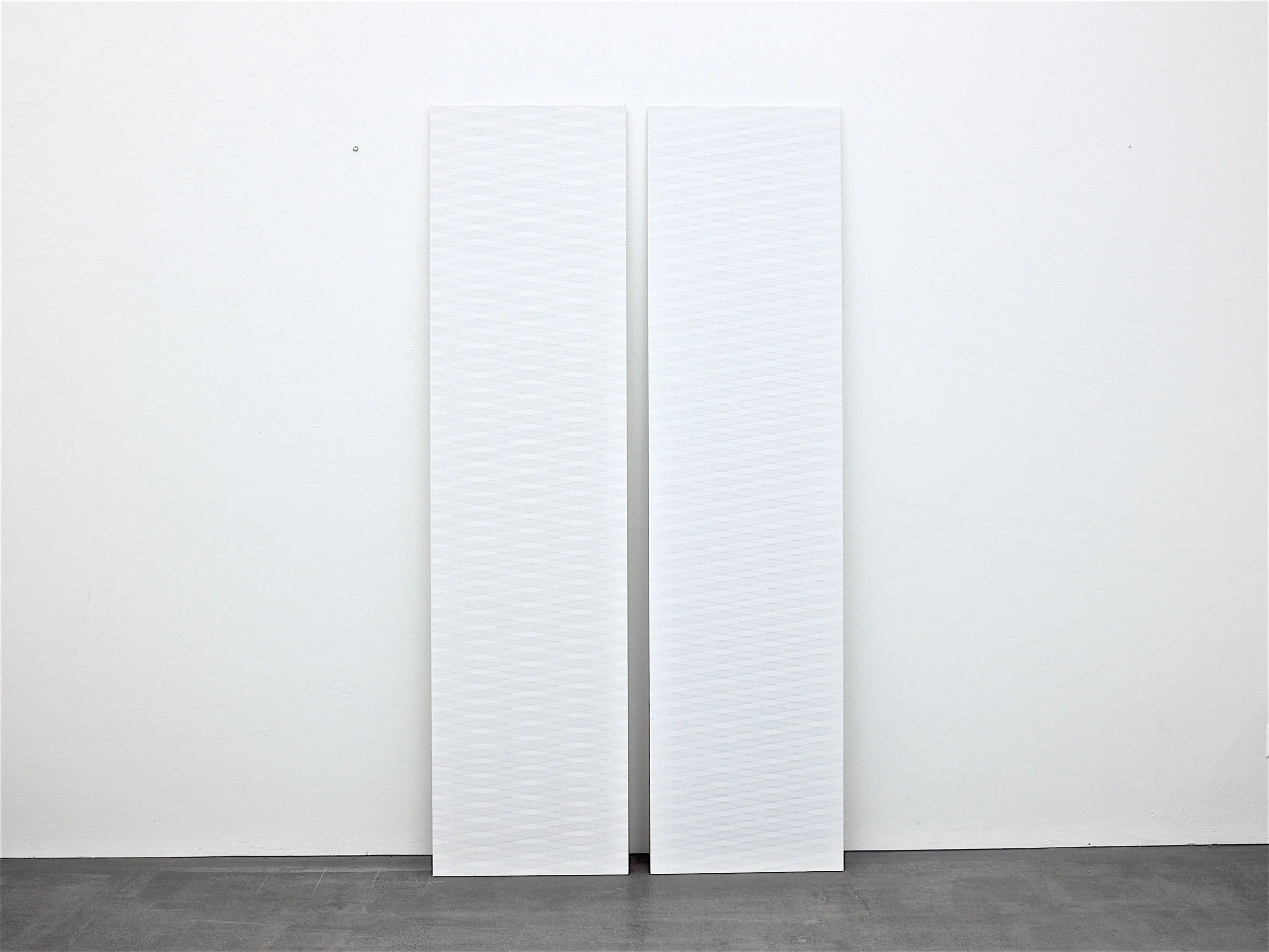 bild nr. 09/2014 & 10/2014 - je 50 x 200cm - acryl auf baumwolle/alu
