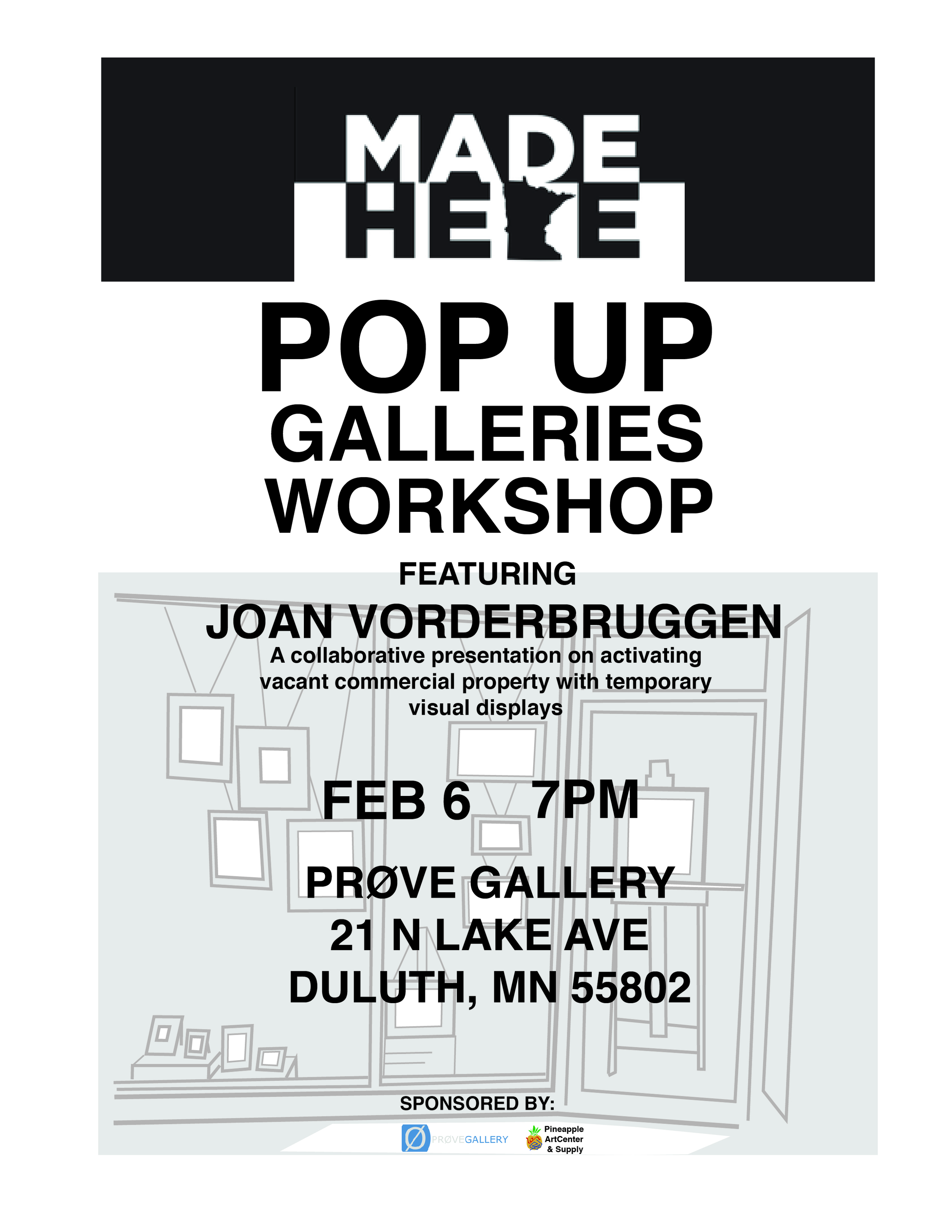 Pop Up Galleries Workshop 