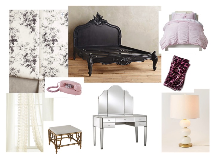 This bedroom is fulfilling all your prom fantasies right about now.