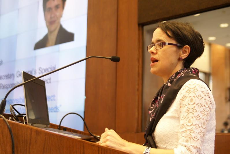 Dr. Jennifer Welsh, UN Secretary-General's Representative on R2P at the CCR2P Conference, April 2014