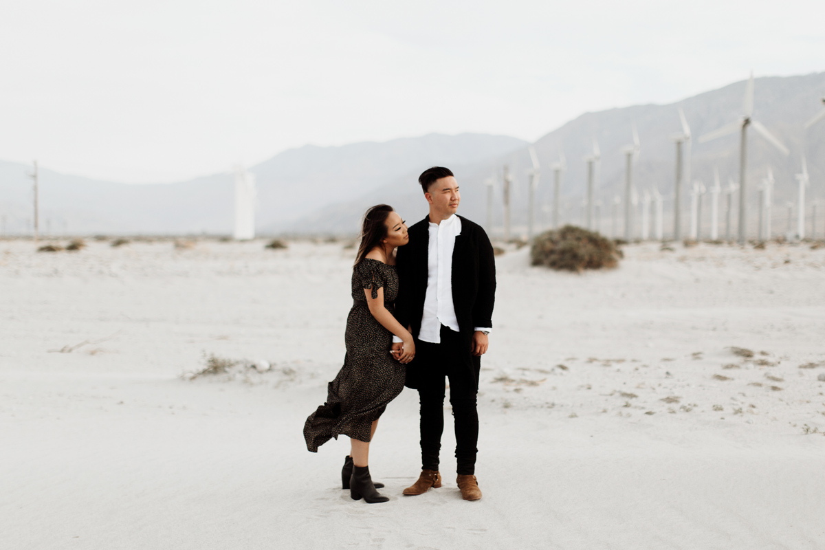 california-palm-springs-wind-mills-desert-los-angeles-beach-engagement-session-photographer-elizabeth-wells-photography