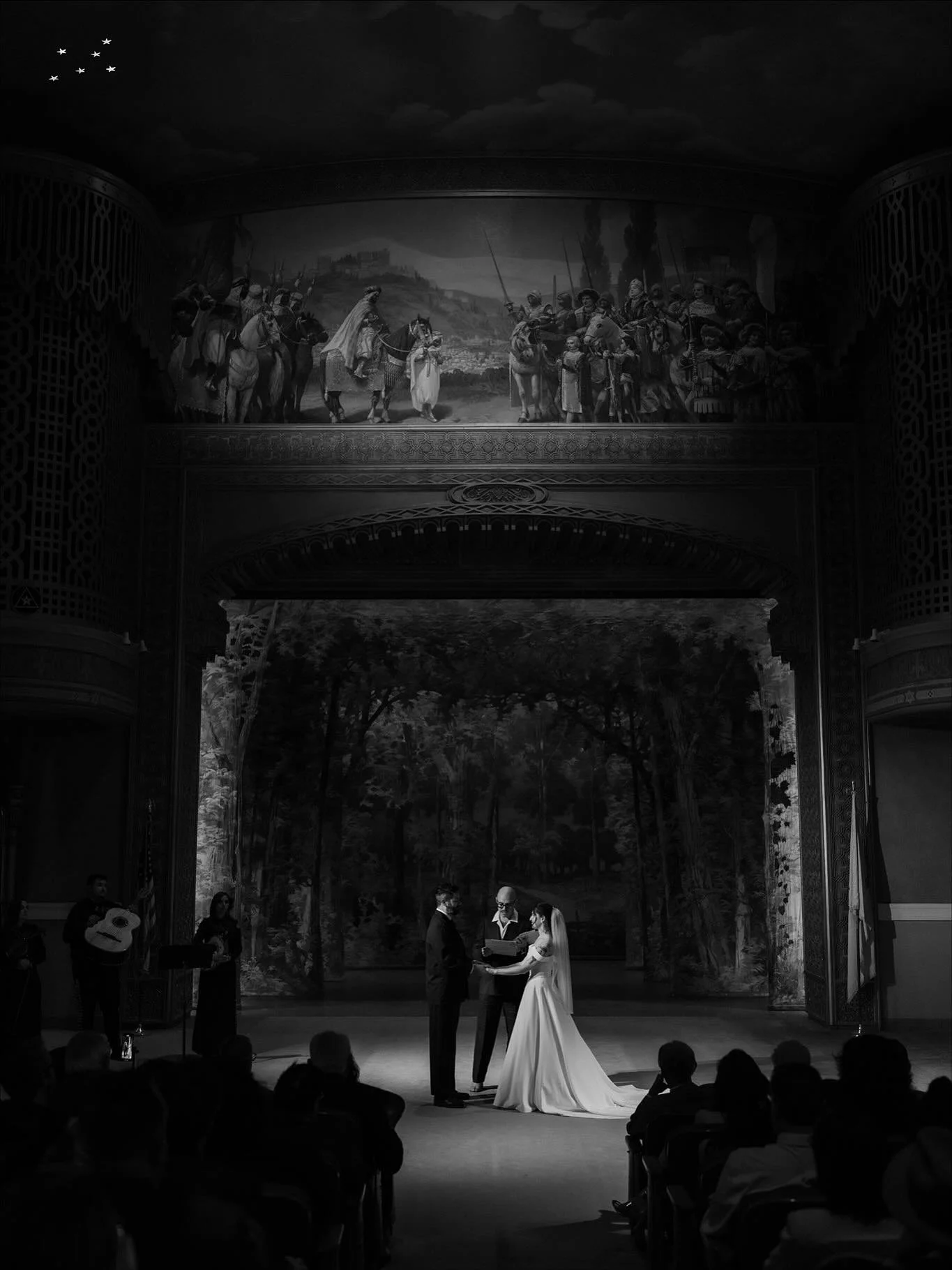 B + A married in Santa Fe