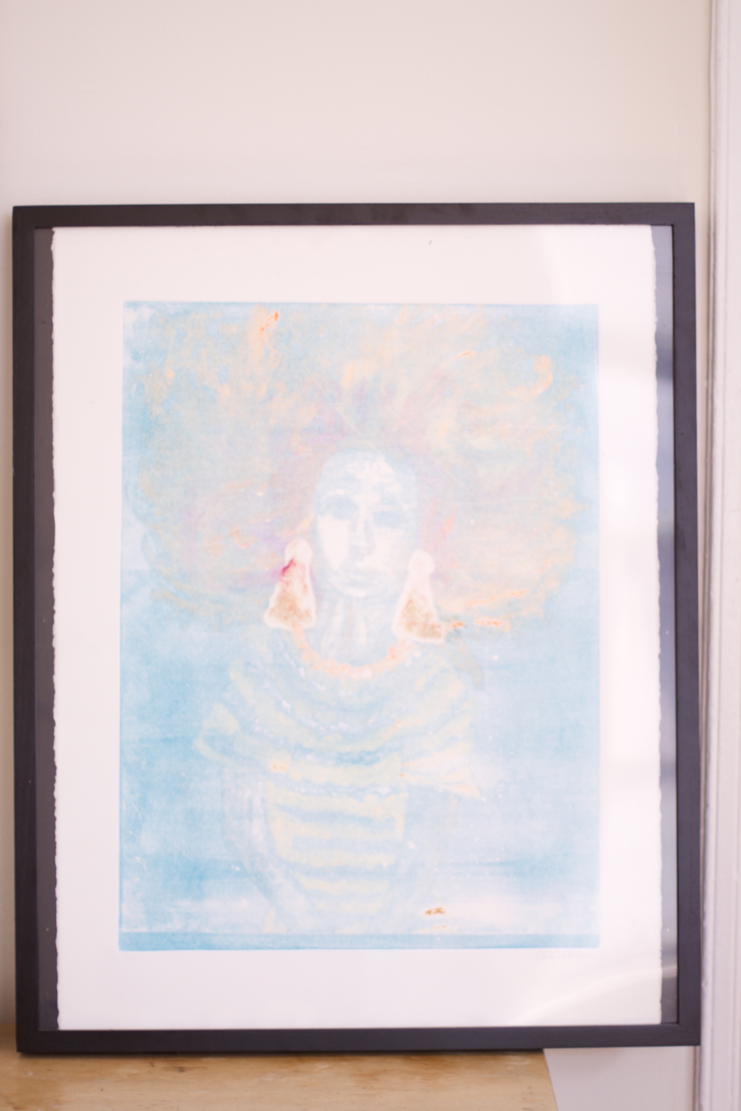 Mystical woman Monotype