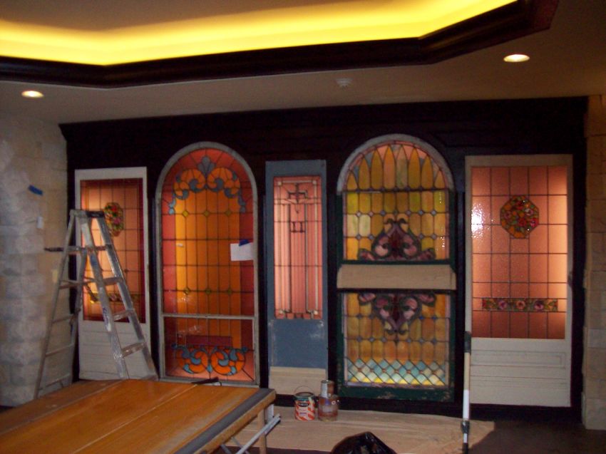 painted trim on stained glass wall.jpg