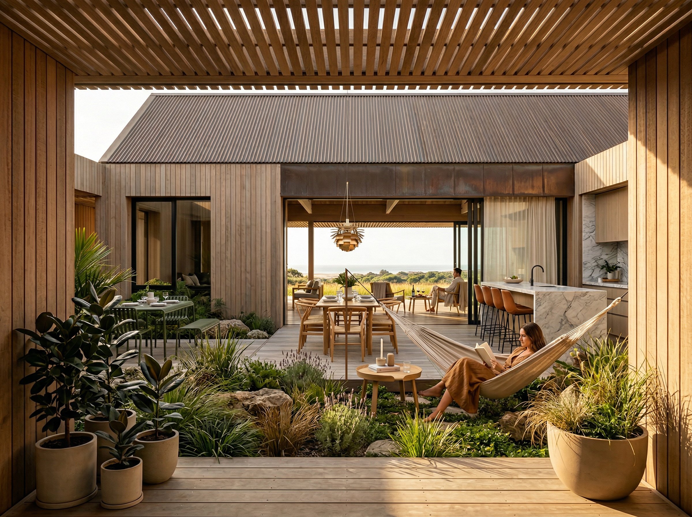 Tara Iti Timber Courtyard home by Jo Aitken courtyard view.jpg