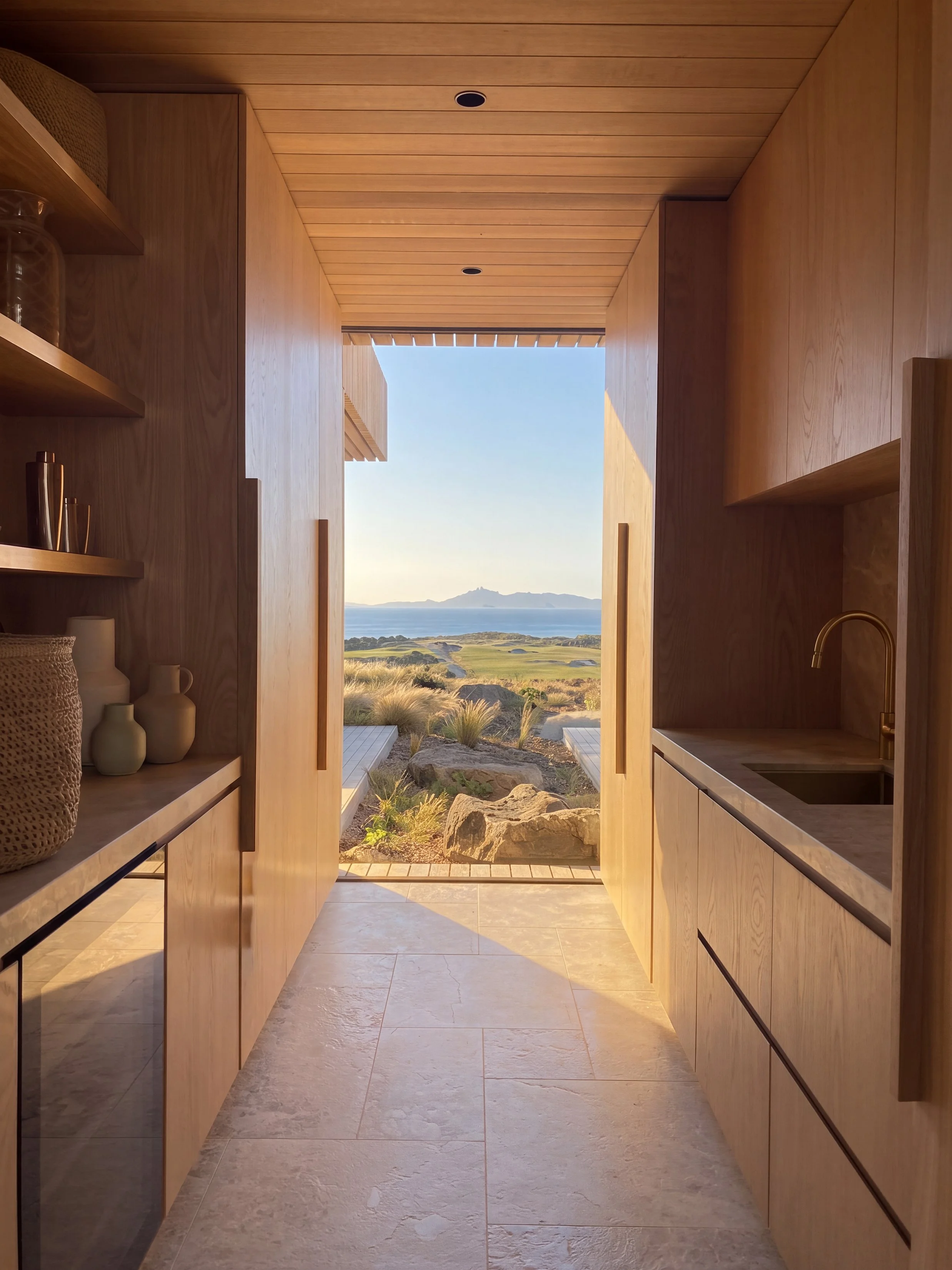 Tara Iti courtyard home by Jo Aitken - scullery.jpg