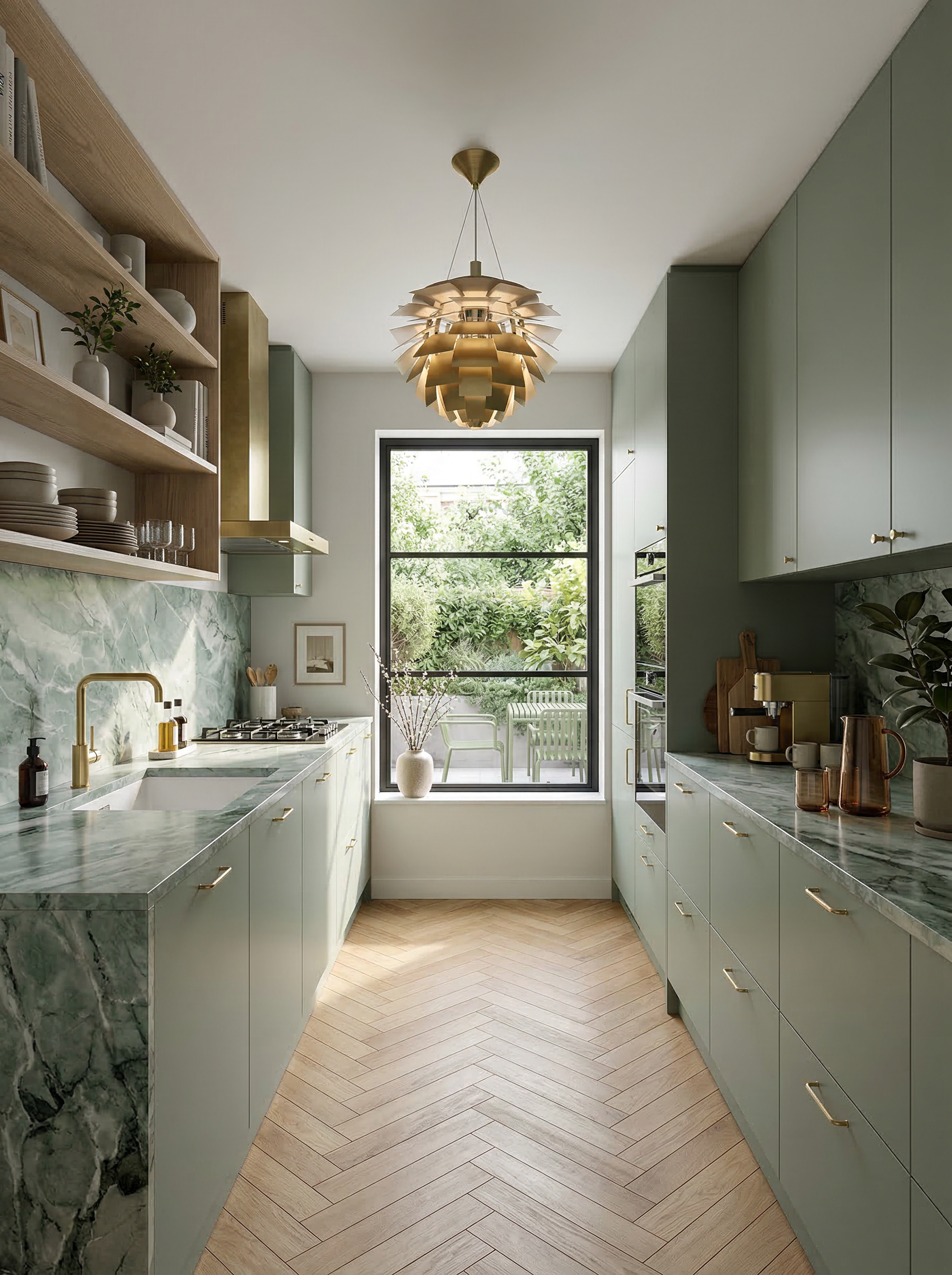 Jo Aitken Atelier Aitken west sussex house kitchen sage cabinets marble brass.png