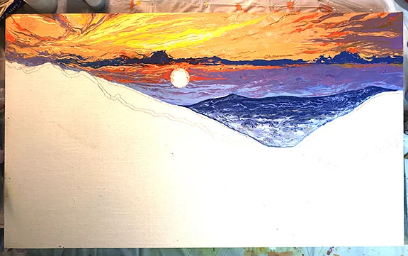 Commission, 18 X 30" on archival canvas