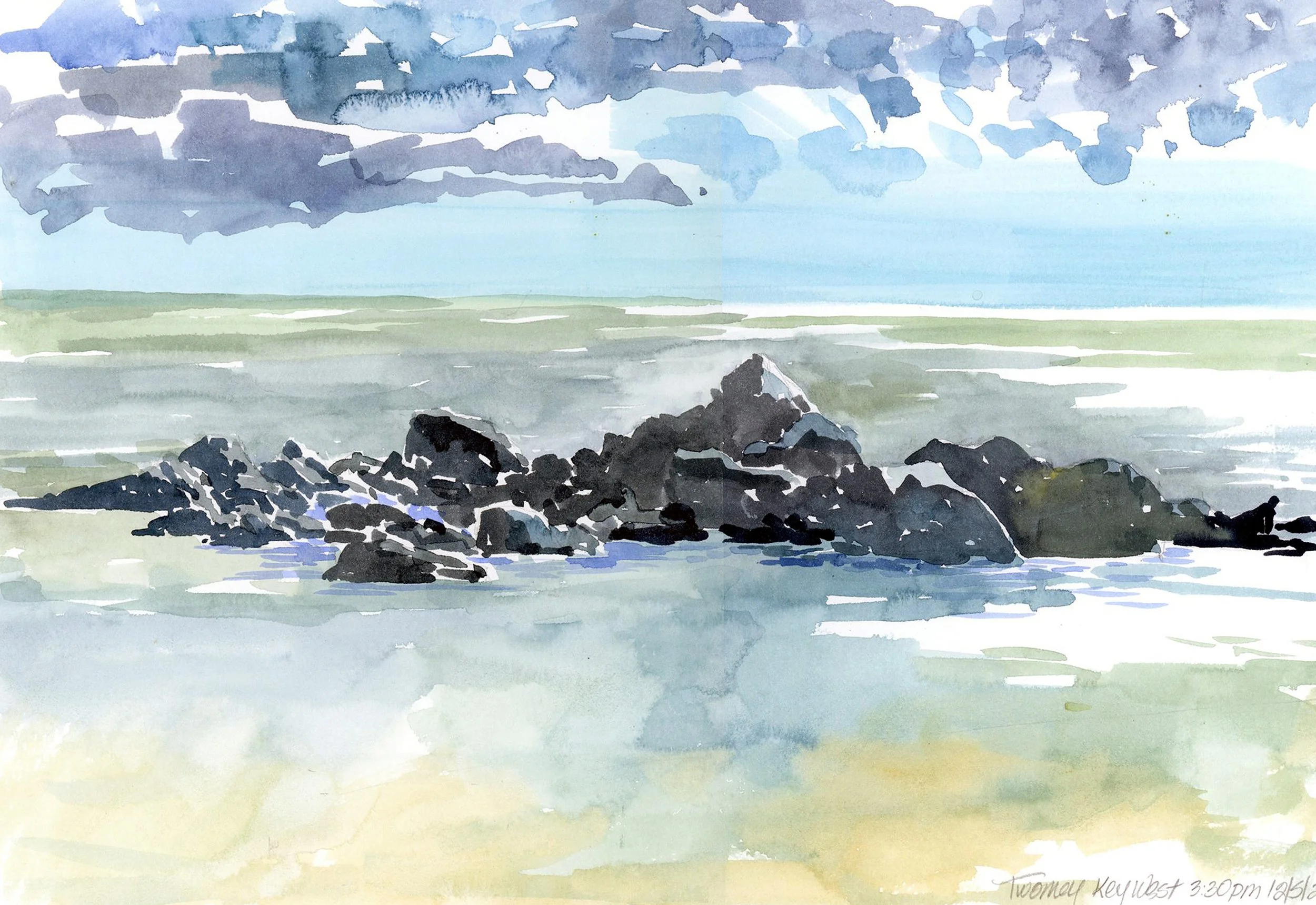 "Rocks of Watercolor", 10" X 15", $300