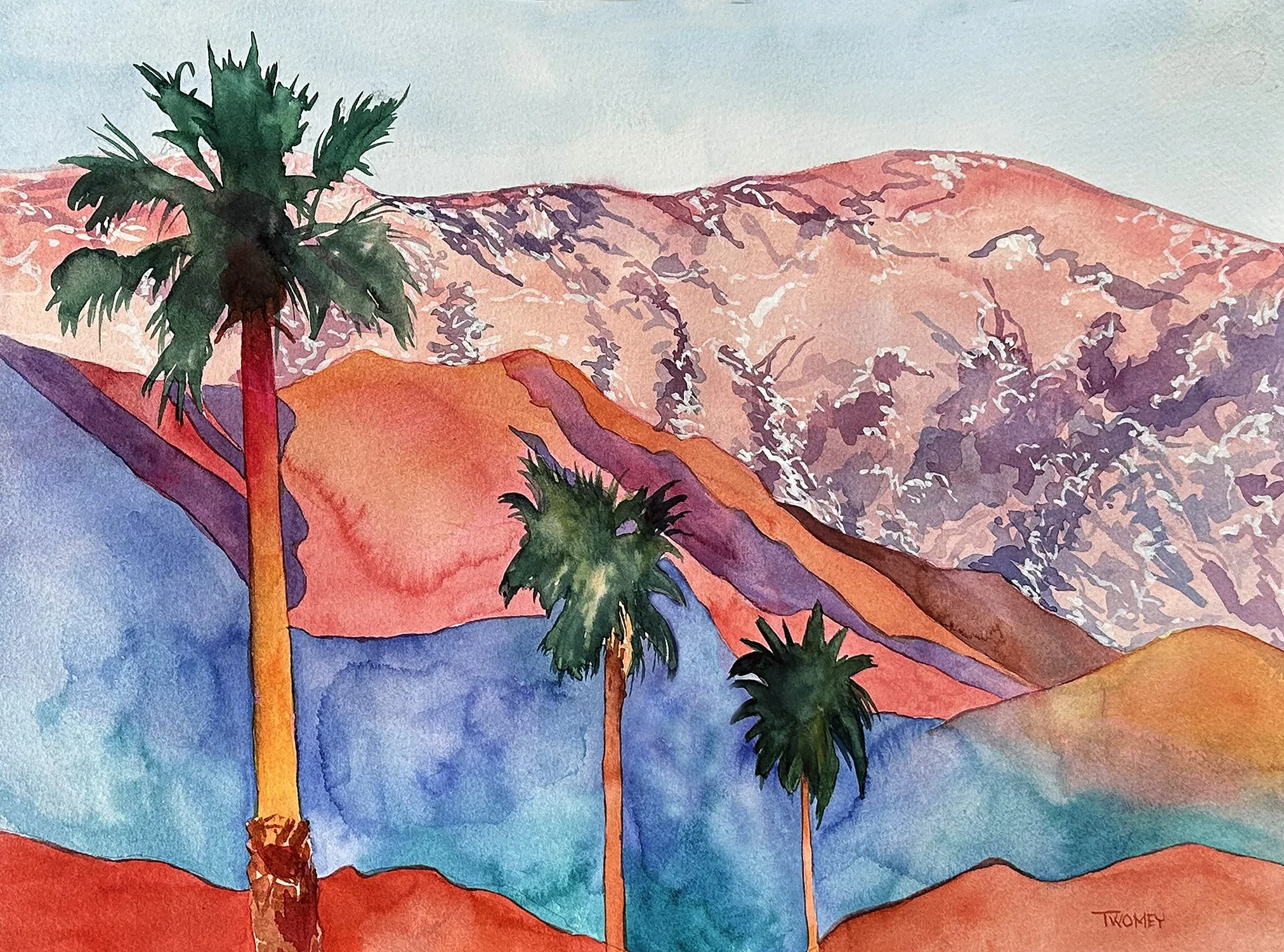 Desert Remnants, Watercolor, 9 X 12" on Fabriano #140