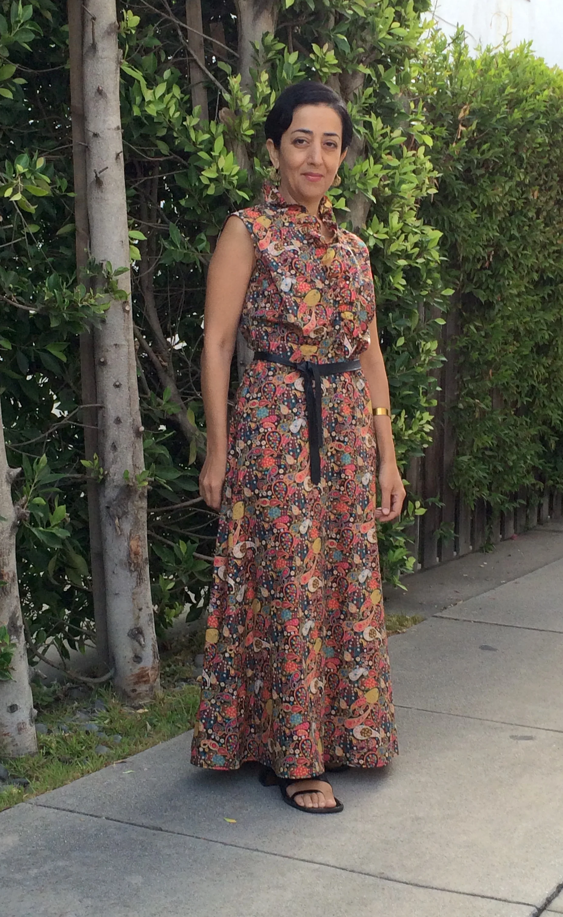 Liberty-Print Ruffle-Edged Maxi — my fave dress right now