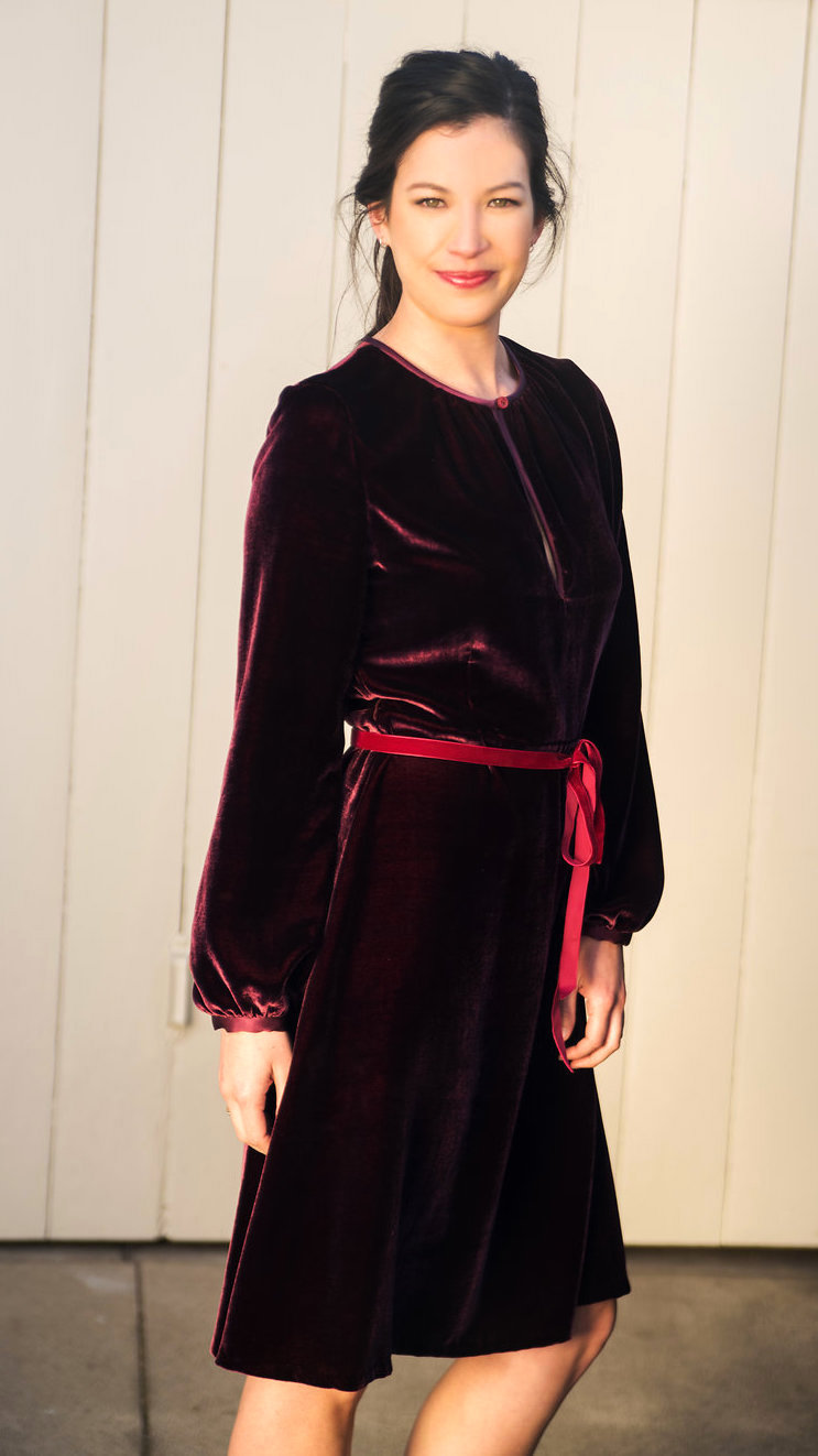 Midi Velvet Dress 