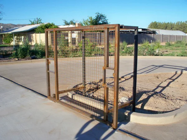 Artistic fence panels and gate