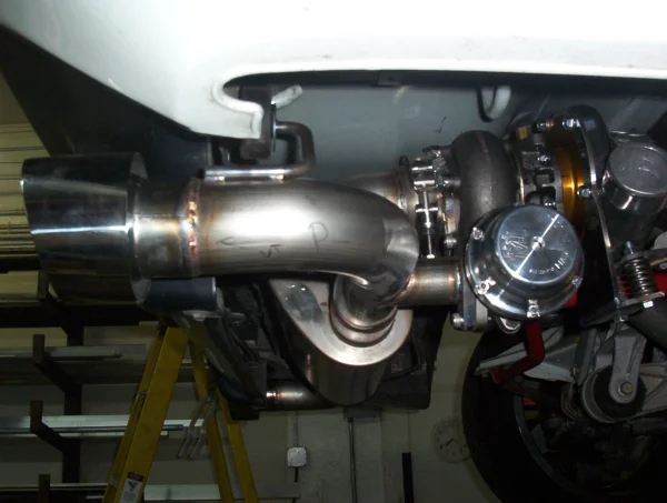 Acura NSX turbo wategate and muffler plumbing
