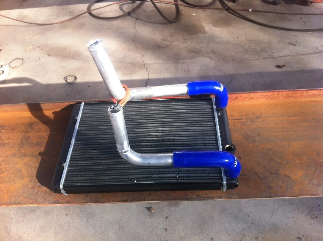 We also fabricated aluminum water pipes for the car