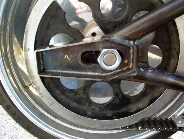 Coffin rear axle adjuster