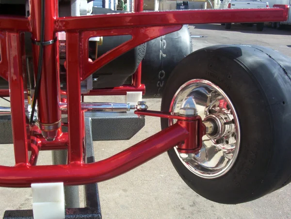 Racing bar stool front axel