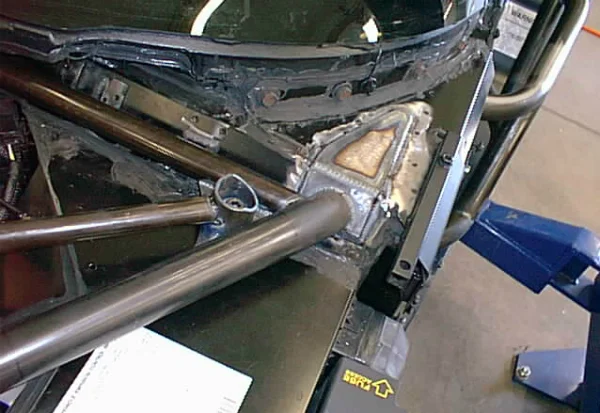 Viper coupe cage engine tie through