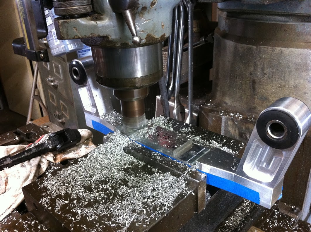 Whittling clearance into a billet trans mount